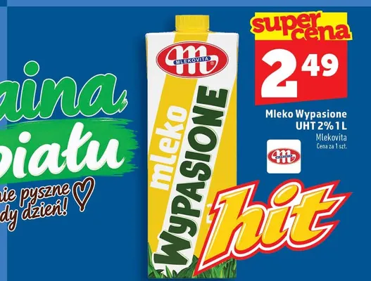 Mleko UHT 2% promocja w TOPAZ