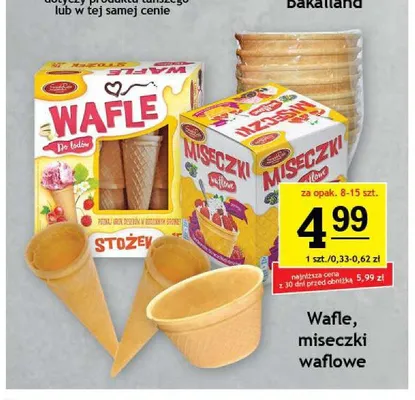 Wafle do lodów Stożek promocja w Gram Market