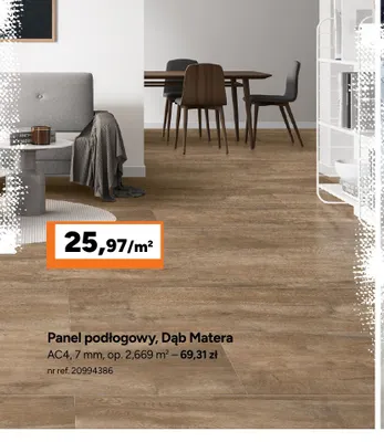 Panel podłogowy Dąb Matera promocja w Bricoman