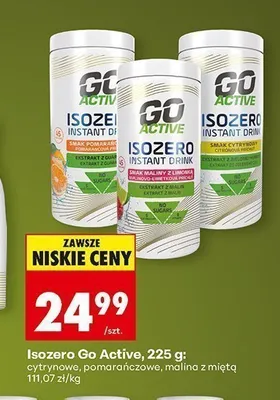 Isozero Go Active cytrynowe promocja w Biedronka