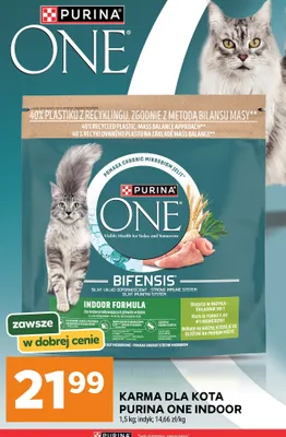 Karma dla kota Purina One Indoor indyk promocja w Stokrotka