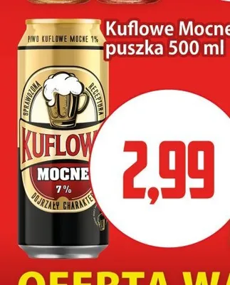Piwo Kuflowe Mocne 7% promocja w Kupiec