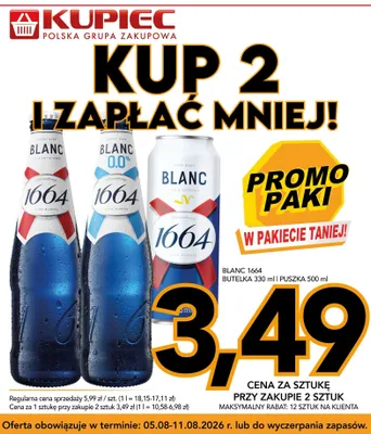 Piwo Kronenbourg 1664 Blanc promocja w Kupiec