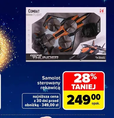 Samolot sterowany rękawicą promocja w Carrefour