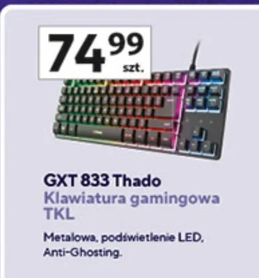 Klawiatura gamingowa TKL promocja w Auchan