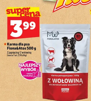 Karma dla psa Fiona & Atos z wołowiną promocja w TOPAZ