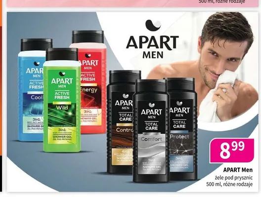 Żel pod prysznic Apart Men promocja w Drogerie Polskie