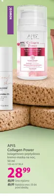 Collagen Power kolagenowo-peptydowa kremo-maska na noc Apis promocja w Hebe