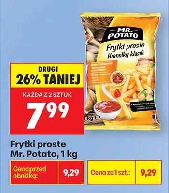 Frytki proste  promocja w Biedronka