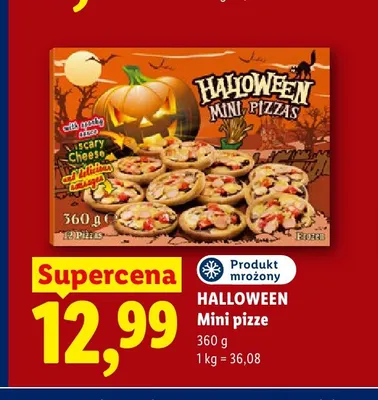 Mini pizze Halloween promocja w Lidl