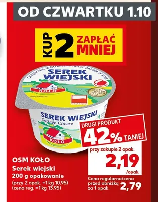 Serek wiejski OSM Koło promocja w Kaufland