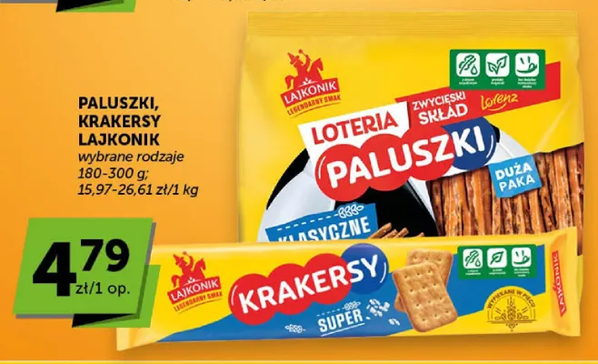 Krakersy Lajkonik Super promocja w ABC