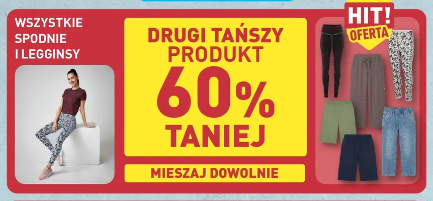Spodnie i legginsy promocja w Aldi