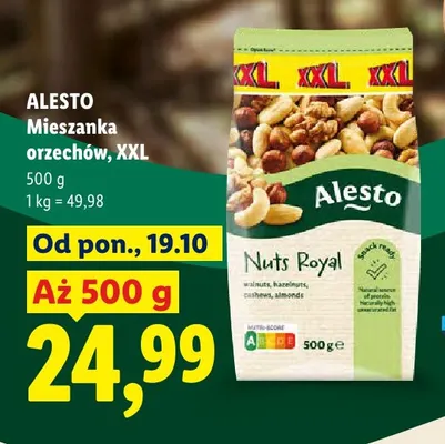 Mieszanka orzechów Nuts Royal XXL Alesto promocja w Lidl