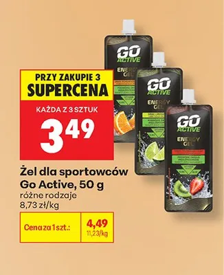 Żel dla sportowców Go Active promocja w Biedronka