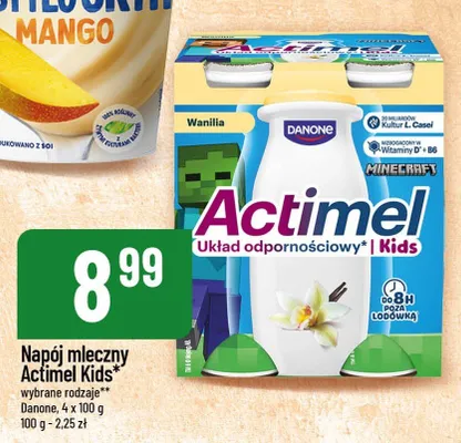 Napój mleczny Actimel Kids wanilia promocja w POLOmarket