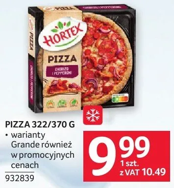 Pizza 322/370g Hortex 932839 promocja w Selgros