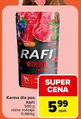 Karma dla psa różne rodzaje promocja w Carrefour Market