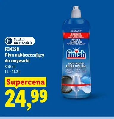 Płyn nabłyszczający do zmywarki Finish promocja w Lidl