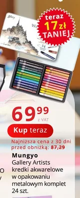 Kredki akwarelowe Gallery Artists Mungyo komplet 24 szt. promocja w Poczta Polska