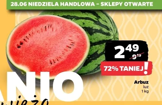 Arbuz promocja w Netto