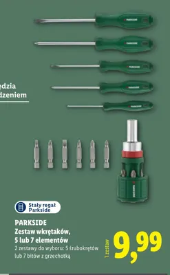 Zestaw wkrętaków 5 śrubokrętów Parkside promocja w Lidl