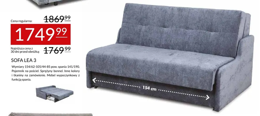 Sofa Lea 3 promocja w Abra Meble