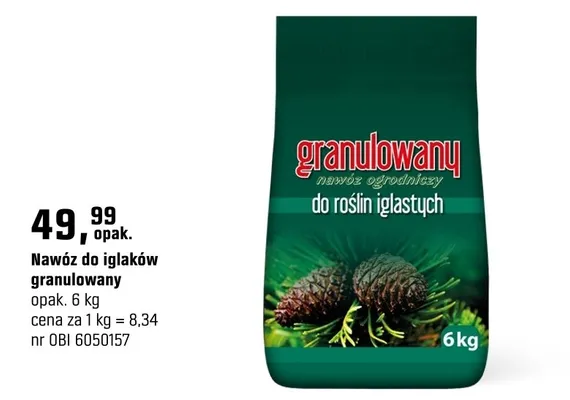 Nawóz do iglaków granulowany promocja w OBI