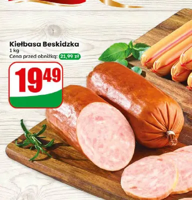 Kiełbasa Beskidzka Agro Rydzyna promocja w Dino
