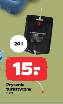 Prysznic turystyczny 20l promocja w Netto