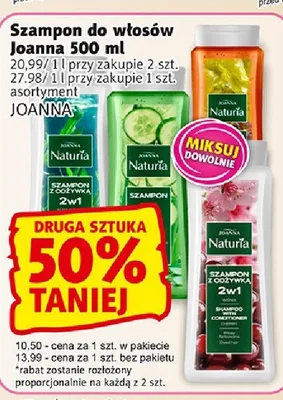 Szampon do włosów Joanna Naturia 500ml promocja w Prim Market