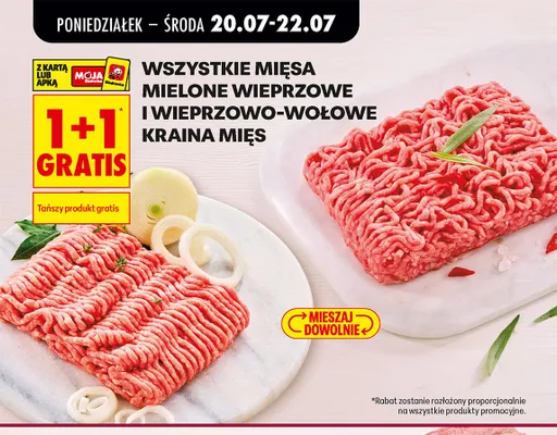 Mięso mielone wieprzowe Kraina Mięs promocja w Biedronka