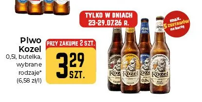 Piwo Kozel Černý promocja w Społem Częstochowa