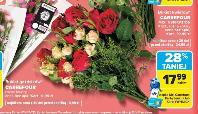 Bukiet kwiatów Carrefour Mix Inspiration promocja w Carrefour