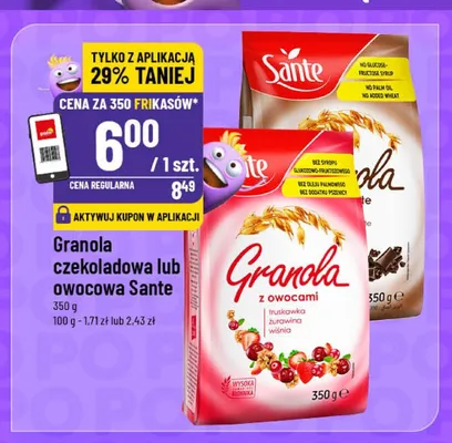 Granola czekoladowa Sante promocja w POLOmarket