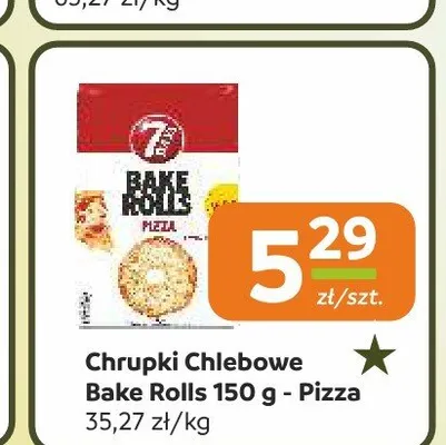 Chrupki Chlebowe Bake Rolls Pizza 150g promocja w Społem Częstochowa