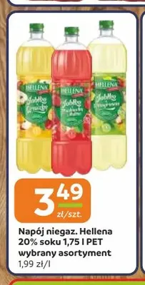 Napój niegazowany Hellena 20% soku promocja w Gama