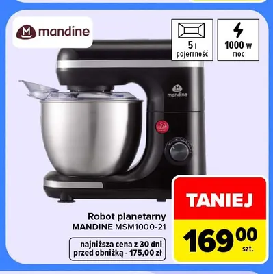 Robot planetarny Mandine MSM1000-21 promocja w Carrefour