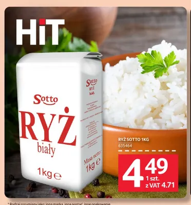 Ryż biały Sotto promocja w Selgros