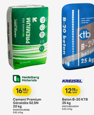 Beton B-20 KTB promocja w Castorama