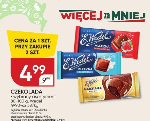 Czekolada mleczna promocja w Chata Polska