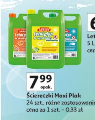 Ściereczki Maxi Plak 24 szt., różne zastosowania promocja w Auchan