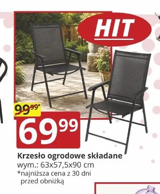 Krzesło ogrodowe składane promocja w Prymus AGD