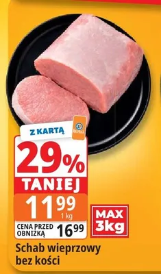 Schab wieprzowy bez kości promocja w Leclerc