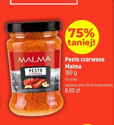 Pesto czerwone Malma promocja w Dealz
