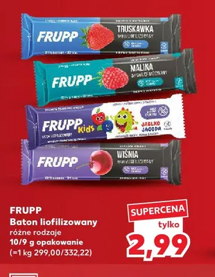 Baton liofilizowany wiśnia Frupp promocja w Kaufland
