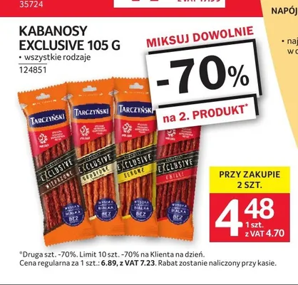 Kabanosy serowe Tarczyński excellence promocja w Selgros