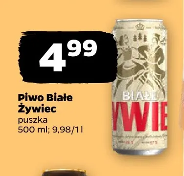 Piwo Białe Żywiec promocja w Netto
