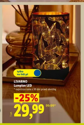 Lampion LED Livarno promocja w Lidl