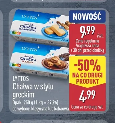 Chałwa w stylu greckim klasyczna Lyttos promocja w Aldi